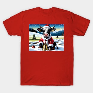 Santa Baby Cow T-Shirt